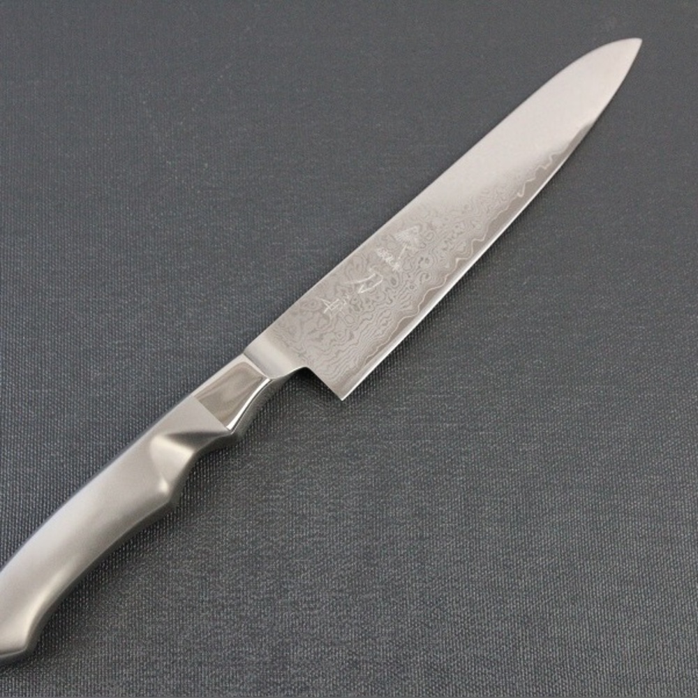 Toshu Damascus Monaka knife